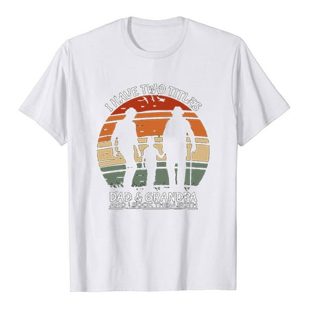 

Womens Tops Corset Tops for Women Father s Day T-Shirt Summer Letter Print Short Sleeve Men s Women s Tops Gift for Fahter White Long Sleeve Shirts for Women Valentine Shirts for Women White M