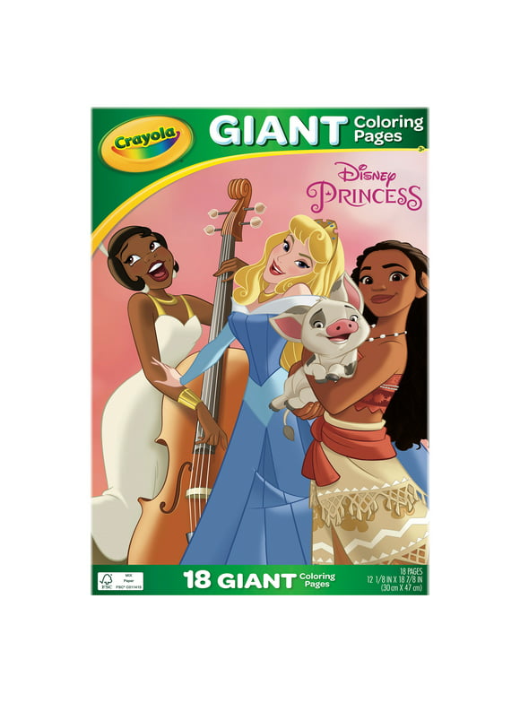 Crayola Giant Coloring Pages Disney Princess, Child, 18 Pages, Gifts for Boys & Girls