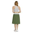 thumbnail image 5 of Women's Green Old Fashioned Argyle Pattern A-line Printed Skirt Casual Wear, L, Forest Green Green, by Ambesonne, 5 of 6