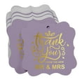 thumbnail image 3 of Inkdotpot Hang Tags Thank You From The New Wedding Favor Bracket Shape Gift Tags Real Gold Foil Bonbonniere Tag Pack Of 50, 3 of 7