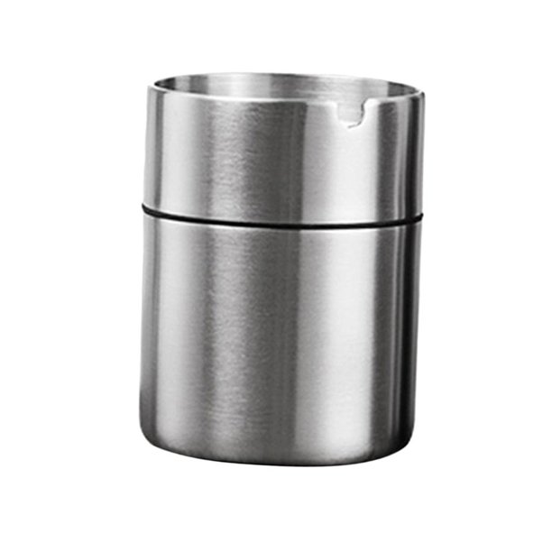 de s Contenedor de Cenizas Portátil de Acero Inoxidable Montaje en Coche - Pta, S Sunnimix Cenicero de coche con tapa
