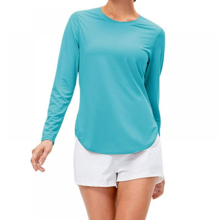 TACVASEN UPF 50+ Quick Dry Long Sleeve T Shirts Womens Anti UV/Sun