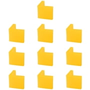 10 Pcs Yellow Plastic Angle Iron Foot Pad L Shaped Edge Leg Cover 25mmx25mm