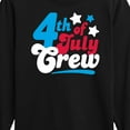 thumbnail image 3 of Instant Message - Fourth Of July Crew Retro Script - Toddler & Youth Long Sleeve Graphic T-Shirt, 3 of 6