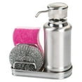 thumbnail image 7 of iDesign York Ergo Stainless Steel Soap and Sponge Sink Organizer Caddy - 6.5" x 3" x 8.25", Brushed/Polished, 7 of 7