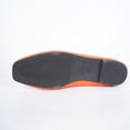 thumbnail image 5 of OOOUM Women V Cut Faux Leather Ballet Flats Slip On Soft Casual Slip On Loafers Lightweight Flexible Daily Walking Shoes Orange US:6.5, 5 of 8