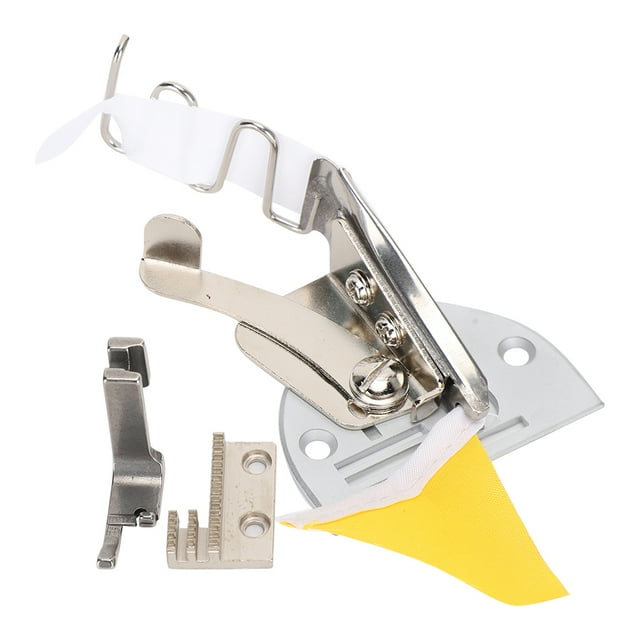 Accesorios para máquinas de coser, carpeta para máquina de coser, carpeta doble para máquina de coser, carpeta para dobladillo, construcción robusta Jadeshay A