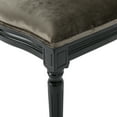 thumbnail image 4 of Noble House Max Indoor Contemporary Velvet Dining Chairs, Set of 4, Gray, 4 of 9