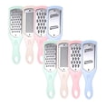 thumbnail image 1 of Oleegame 2 Pcs Éplucheur en Acier Inoxydable Créatif Cuisine Maison Râpe Trancheuse Râpe Manuelle en Plastique Grattoir Rose, 1 of 9