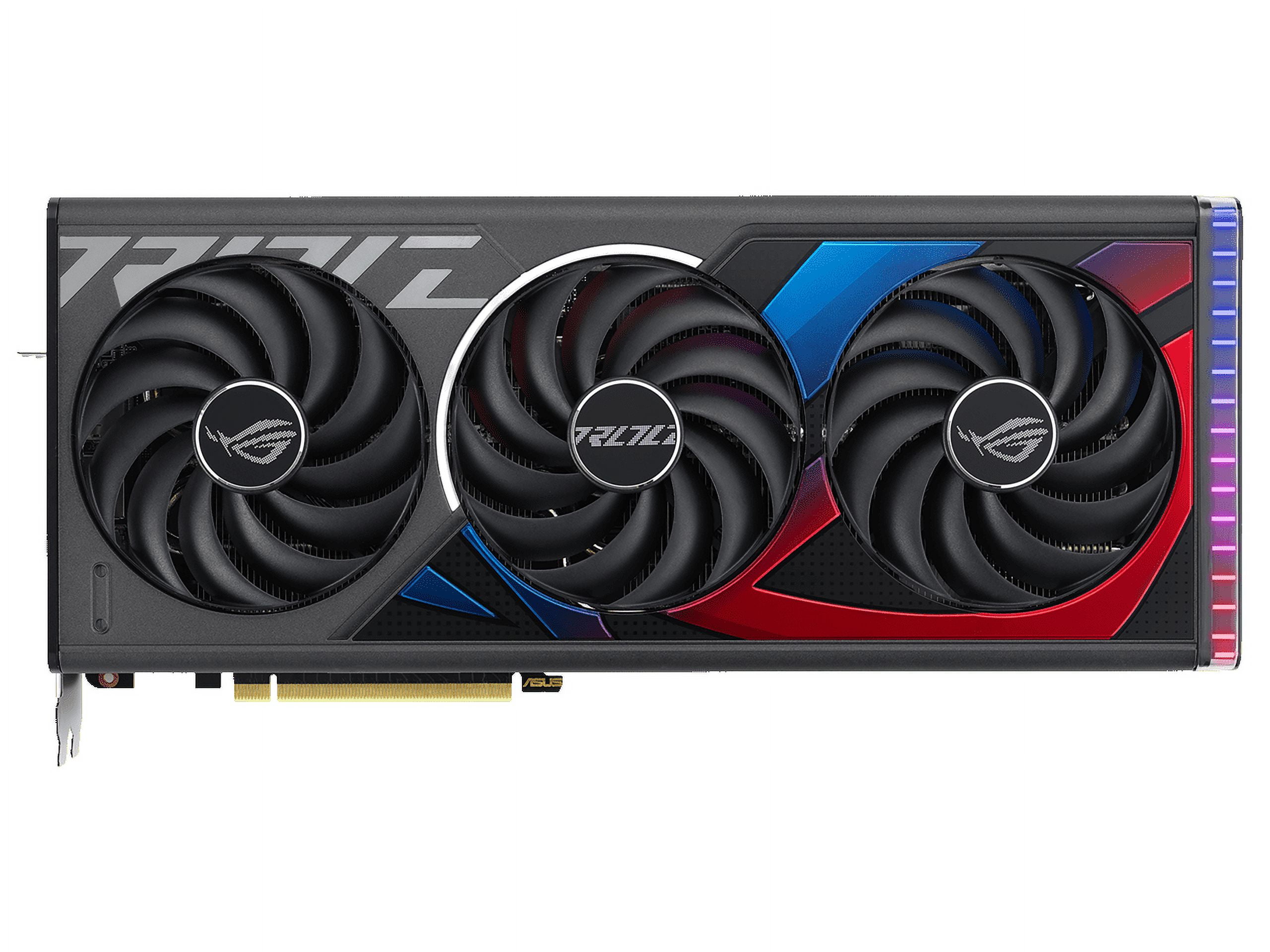 ASUS ROG Strix GeForce RTX 4070 Ti SUPER OC Edition Gaming Graphics Card (PCIe 4.0, 16GB GDDR6X, DLSS 3, Massive vented backplate, Power sensing, Aura Sync) ROG-STRIX-RTX4070TIS-O16G-GAMING