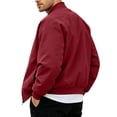 thumbnail image 5 of StSilkitty Lightweight Jacket for Men Solid Color Long Sleeve Full Zip Jacket Coat with Pockets Loose Casual Outerwear, 5 of 7