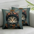 thumbnail image 2 of COMIO  Cat Christmas Decor,Meowy Christmas Pillow Covers Set of 2,Cat Pillow Cases,Meowy Christmas Kitten Cats Throw Pillow Covers,Cat Gifts for Cat Lovers White, 2 of 6