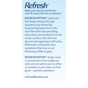 Refresh Optive Preservative-Free Artificial Tears Lubricant Eye Drops, 0.4 ml, 30 Count