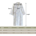 thumbnail image 3 of Japanese Women's Robe Cotton Kimono Robe Yukata Bathrobe Pajamas Long Loose Comfortable Dressing Gown Sleepwear Bath Wrap Spa, 3 of 7