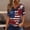 Tops-881Multicolor, variant on Xdegoge 4Th of July Patriotic T Shirts for Women USA American Flag Short Sleeve V Neck Stars and Stripes Casual Fit Floral Rose Graphic Summer Tops