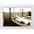 thumbnail image 3 of Alan Hausenflock 32x23 White Modern Wood Framed Wall Art Titled - Skiffs III, 3 of 5