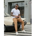 thumbnail image 5 of COOFANDY Mens Casual Joggers Pants - Cotton Drawstring Chino Cargo Pants Hiking Outdoor Twill Track Jogging Sweatpants Pants with Pockets for Men, 5 of 9