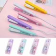 thumbnail image 1 of 2in1 Mini Hair Straightener Ceramic Tourmaline Plate Iron Beauty Curler, 1 of 5