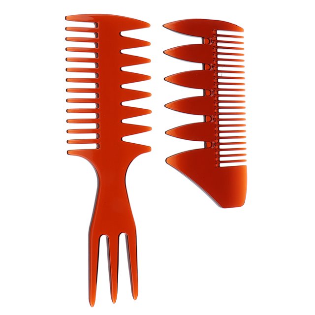 Cabello Graso Para Hombres, Paquete De 2 Sunnimix Peine de dientes anchos para hombre