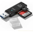 thumbnail image 2 of Lector de Tarjetas Micro SD USB3.0, Lector de Tarjetas SD 2 en 1 de 5 Gbps a Adaptador USB, Lector de Tarjetas de Memoria Wansurs para Tarjetas SDXC, SDHC, MMC, RS-MMC, Micro SDXC, Micro SD, Micro SDH, 2 of 3