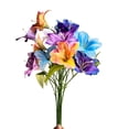 thumbnail image 4 of Riguas Artificial Lily Flower 3 Heads Full Bloom Faux Lily Branch with Leaves Real Touch Fake Lilium Flower for DIY Wedding Bouquet Floral Arrangement, 4 of 7