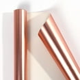 thumbnail image 1 of Firefly Hope 17 Inches X 9.84 Feet Rose Gold Matte Metallic Wrapping Paper, Solid Color for Birthdays, Weddings & DIY Bouquets, 1 of 5