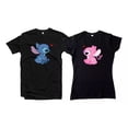 thumbnail image 1 of Playera Stich Y Angel Parejas Novios Duo 2 Piezas A2, 1 of 2