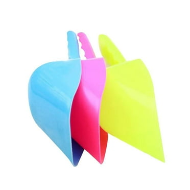 Plastic Handle Pet Dog Cat Food Feeder Shovel Scoop Cat Litter Scoops,Pet Supplies Multi Function Environmental Small Plastic Spoon(Random Color) N2G3