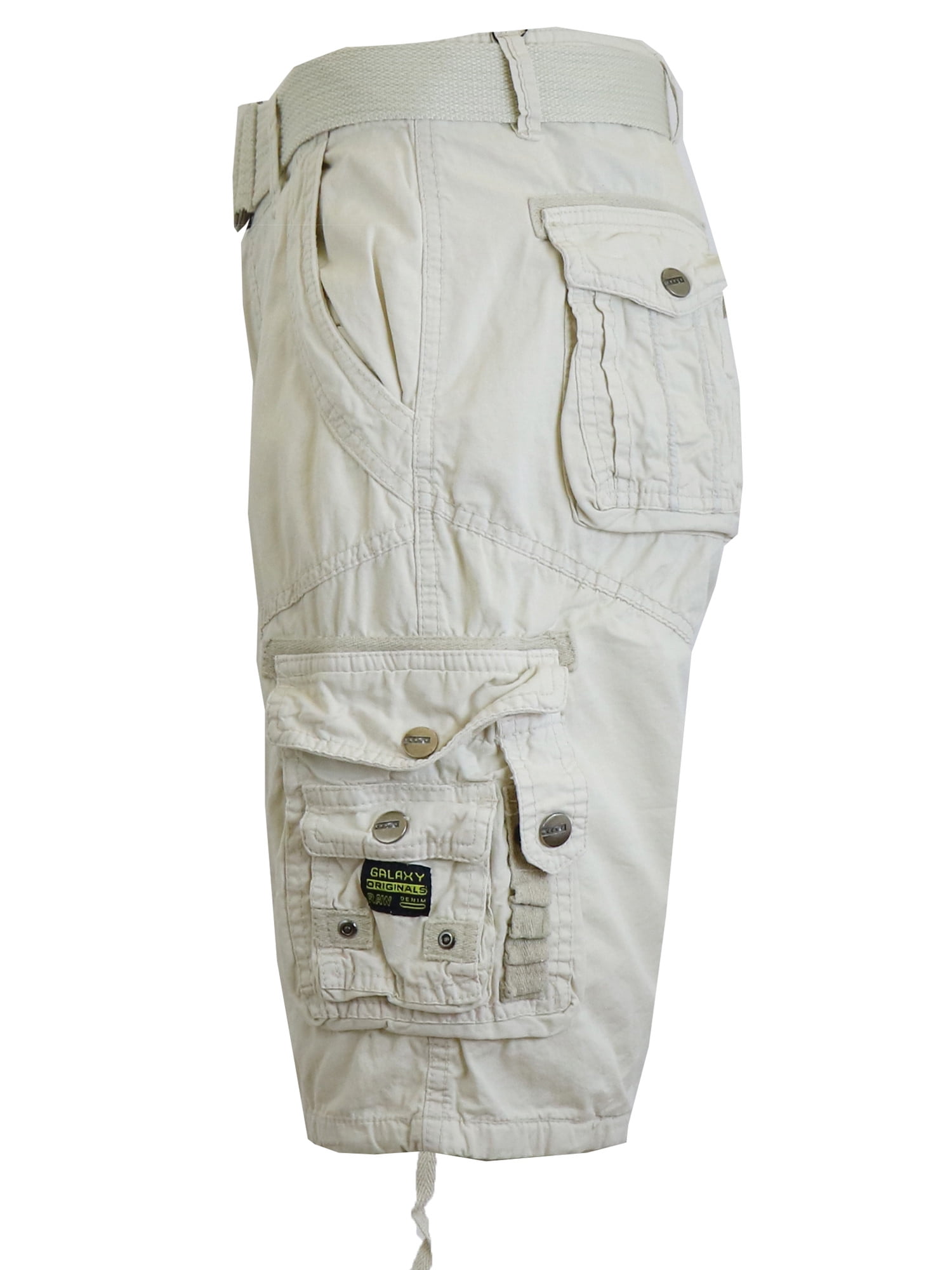 【KOOLOSET】Twill Cotton Cargo Bermuda Pants Men's Casual Distressed Cotton Twill Cargo Shorts with