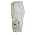thumbnail image 2 of Mens Cargo Shorts Belted Cotton Twill Flat Front Washed Utility Pockets, 2 of 4