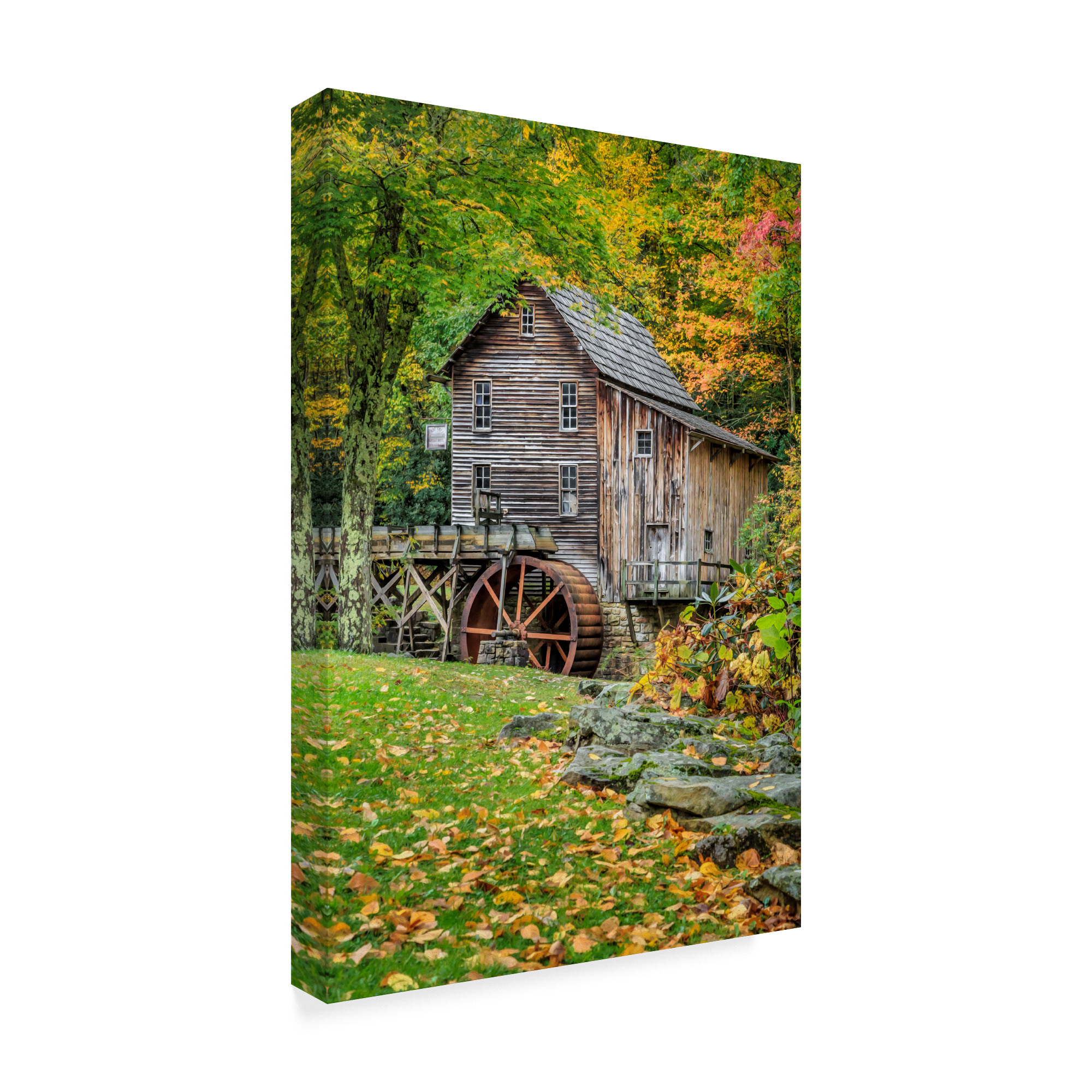 Trademark Fine Art 'Grist Mill Vert' Canvas Art by Galloimages Online