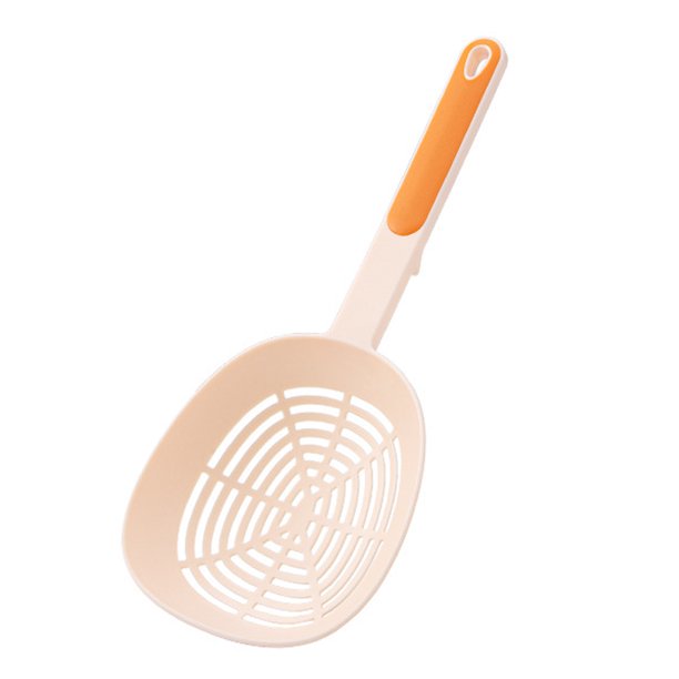 Cuchara para fideos de cocina - Cuchara de desagüe tipo gancho de mango largo con colador grande MFZFUKR BST3019944-1