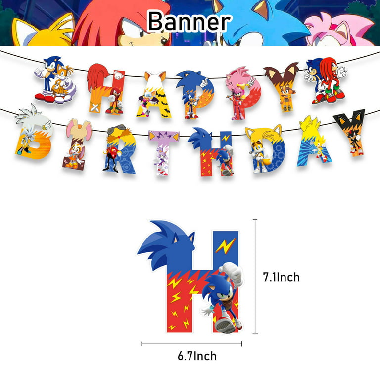 Impress all your kid's friends with the sonic themed birthday