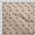 thumbnail image 3 of oneOone Cotton Cambric Peach Fabric Florals Sewing Fabric By The Yard Printed Diy Clothing Sewing Supplies 56 Inch Wide-DA8, 3 of 4
