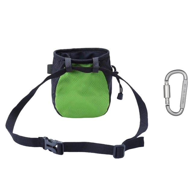 Bolsa de Tiza shamjiam para Escalada Verde con Cinturón Ajustable