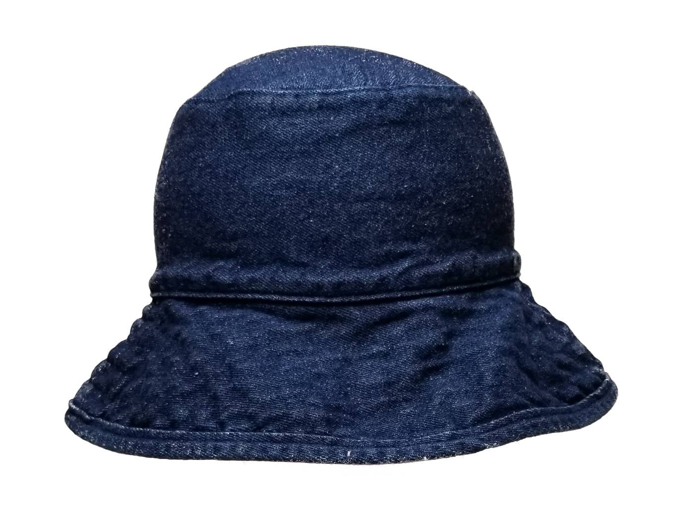 Hat Attack Crusher Bucket Hat, Made in USA, 100 Washed Cotton, CAC101 (Dark Denim)