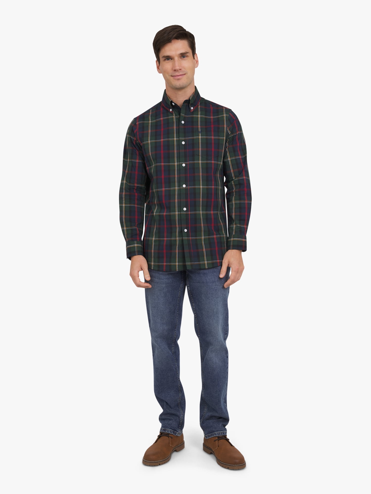 Chaps Men's & Big Men's CVC Woven Shirt, Sizes S-3XL