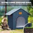 thumbnail image 2 of Outdoor  House Feral  Shelter,Outside   House for Outdoor/Indoor Cats, Insulated  Bed for  Seasons with Cozy Cushion Easy to Assemble (Navy Blue, Floor Spike Style), 2 of 5