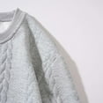thumbnail image 4 of Mens Sweaters Quarter Zip Pullover Mens Quilted Sweatshirt and Pants Set (Grey S), 4 of 8