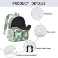 thumbnail image 4 of White Poodle Dog and Sunflowers Backpack for School,Cute School Bag,Schoolbag with Adjustable Shoulder Straps & Padded Back,15"x11.42"x5.5", 4 of 6
