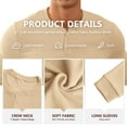 thumbnail image 5 of Iceglad Men's Henley Sweatshirt Long Sleeve Button Sweatshirt Fashion Casual Pullover Shirt, 5 of 8