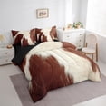 thumbnail image 3 of Feelyou Rustic Cow Print Twin Bedding Sets 7-Piece, Farmhouse Animal Bedding Comforter Set, Southwestern Sheet Sets, Microfiber Room Decorative, 3 of 7