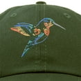 thumbnail image 2 of DALIX Hummingbird Hat Baseball Cap Mom Nature Wildlife Birdwatcher Gift in Olive, 2 of 6