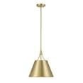 thumbnail image 3 of Warm Brass One Light Pendant from the Willis Collection, 3 of 6