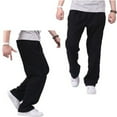thumbnail image 6 of XIYON Men's Pants Casual Loose Youth Straight Warm Men's Pants Trend Mens Pants Trousers, 6 of 8