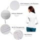 thumbnail image 5 of Paquete de 2 Blusa Termica Mujer, Blanco-Blanco, Manga Larga, Unitalla, Cuello Alto, Playera, 5 of 5