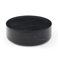 thumbnail image 5 of THOWDEE Modern Round Fiberglass Coffee Table, Black Marble, 5 of 8