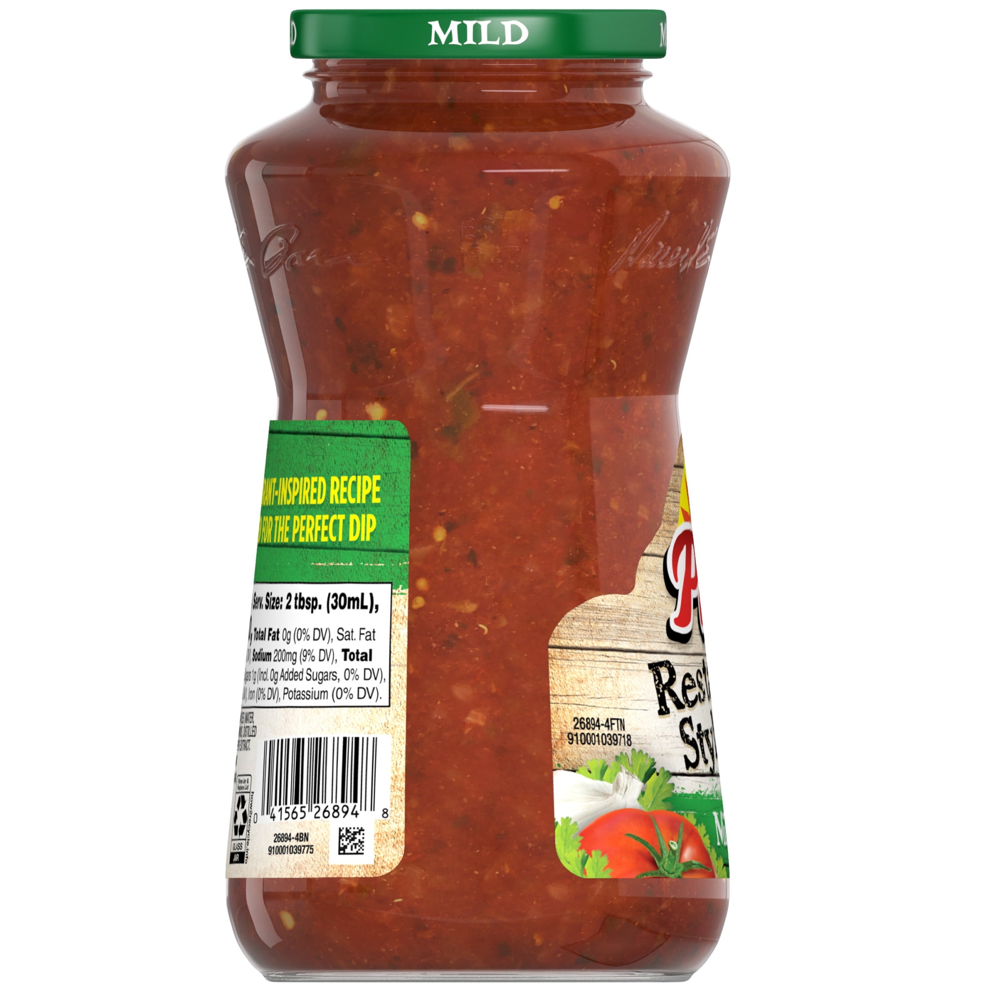(3 pack) Pace Restaurant Style Mild Salsa, 16 oz Jar
