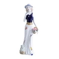 thumbnail image 1 of Figura de dama de cerámica, estatua de niña coleccionable, escultura de niña para dormitorio Estilo C, 1 of 7