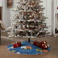 thumbnail image 6 of Bingfone Christmas Tree Skirt Mat Christmas Decoration Interior 30"-Construction Vehicles, 6 of 8